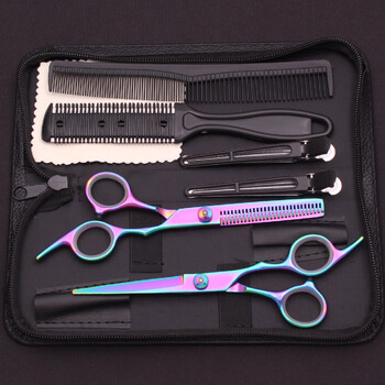 Rūpnīcas vairumtirdzniecības matu šķēru komplekts mājsaimniecības lietošanai, plakanas šķēres, retināšanas šķēres, matu griešanas šķēres sprādziena retināšanai, 6,0 collas, pārrobežu e-komercija.