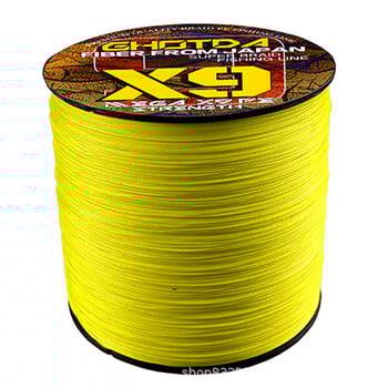 300 m 9 gijų didelio stiprumo PE pluoštas, skirtas dideliems metimams gamtoje, masalui ir galingam metimui salve