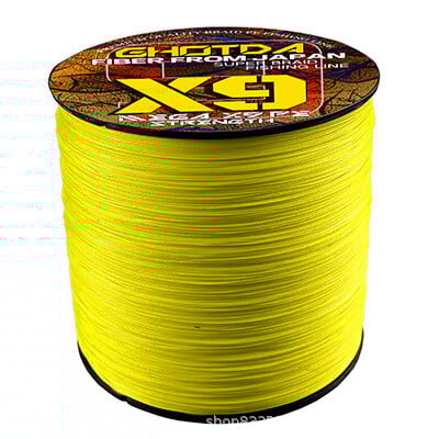 300 m 9 gijų didelio stiprumo PE pluoštas, skirtas dideliems metimams gamtoje, masalui ir galingam metimui salve