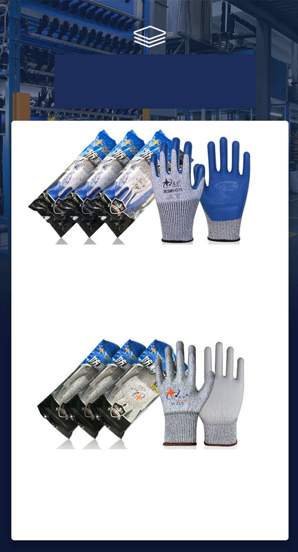 „Xingyu“ apsauginės pirštinės – HPPE atsparios įpjovimams, atsparios dilimui, neslystančios, impregnuotos stiklu, atsparios įpjovimams, žuvų gaudymo pirštinės statybvietėms