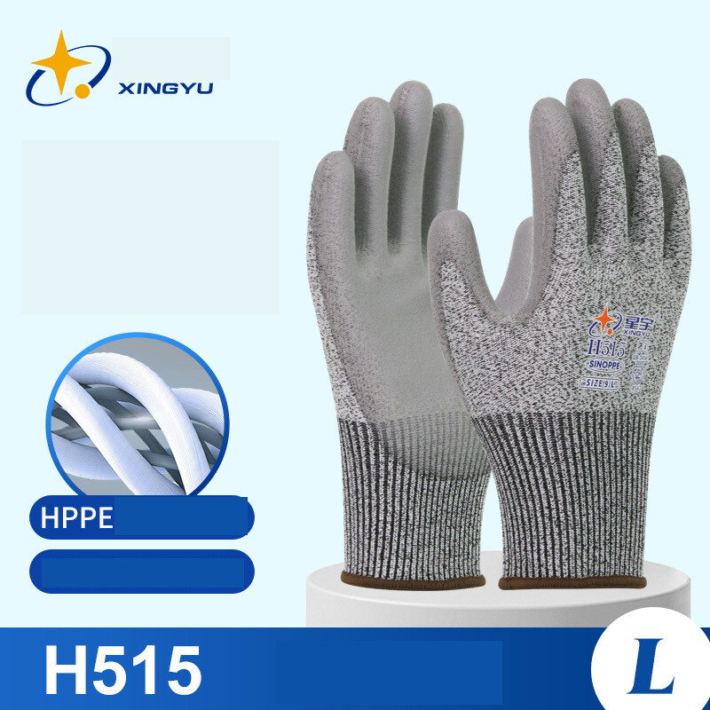 „Xingyu“ apsauginės pirštinės – HPPE atsparios įpjovimams, atsparios dilimui, neslystančios, impregnuotos stiklu, atsparios įpjovimams, žuvų gaudymo pirštinės statybvietėms