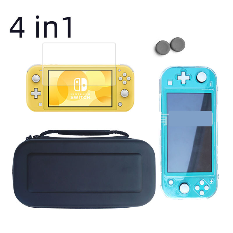 Pārnēsājams maciņš Nintendo Switch Lite konsolei, kristāla maciņš, spēļu komplekts, ciets apvalks ar pogām