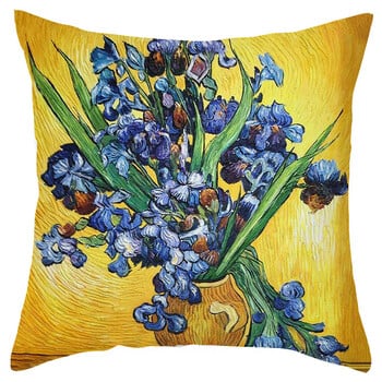 Класическа маслена картина на Ван Гог, супер мека кадифена двустранно принтирана калъфка за възглавница, възглавница за диван, възглавница за кръста за кола, възглавница за дома