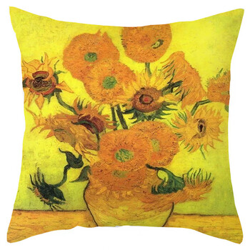 Класическа маслена картина на Ван Гог, супер мека кадифена двустранно принтирана калъфка за възглавница, възглавница за диван, възглавница за кръста за кола, възглавница за дома