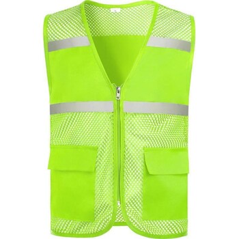 Atstarojoša veste, brīvprātīgā logotips, elpojošs siets, brīvprātīgā reklāma, sabiedriskā darba uniforma, vasaras veste