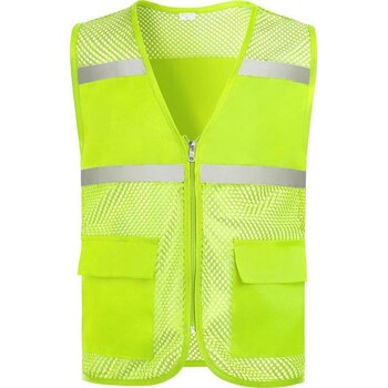 Atstarojoša veste, brīvprātīgā logotips, elpojošs siets, brīvprātīgā reklāma, sabiedriskā darba uniforma, vasaras veste