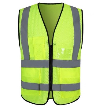 Atstarojoša veste, brīvprātīgā logotips, elpojošs siets, brīvprātīgā reklāma, sabiedriskā darba uniforma, vasaras veste