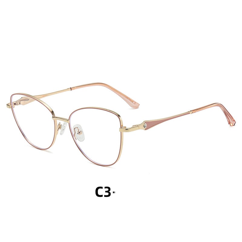 2025 új divatos fém szemüvegkeretek nőknek, modern ultrakönnyű, kék fény elleni szemüvegkeretek