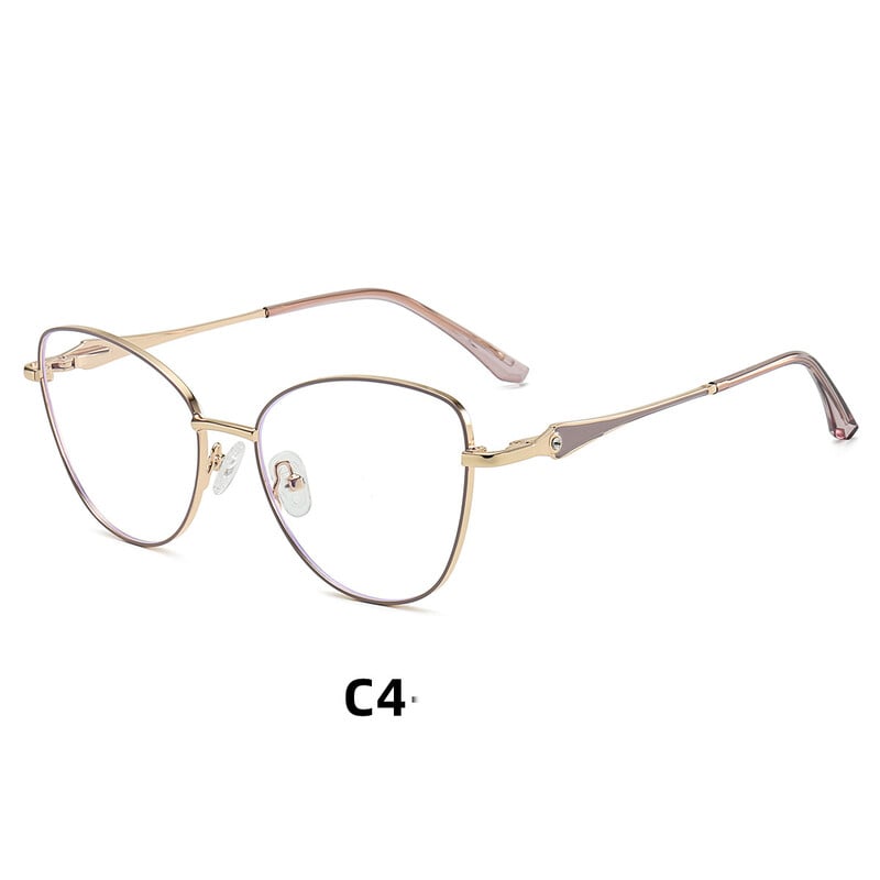 2025 új divatos fém szemüvegkeretek nőknek, modern ultrakönnyű, kék fény elleni szemüvegkeretek