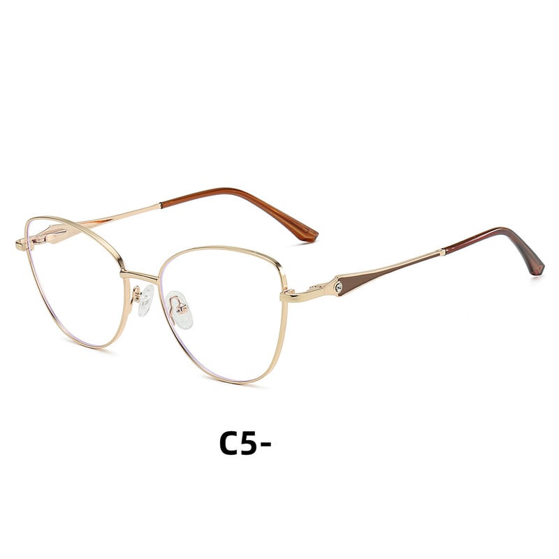 2025 új divatos fém szemüvegkeretek nőknek, modern ultrakönnyű, kék fény elleni szemüvegkeretek