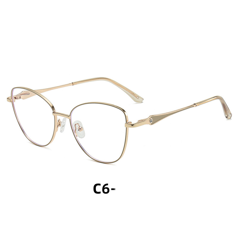 2025 új divatos fém szemüvegkeretek nőknek, modern ultrakönnyű, kék fény elleni szemüvegkeretek