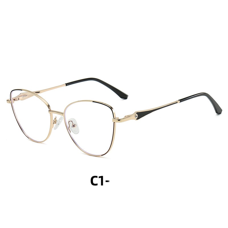 2025 új divatos fém szemüvegkeretek nőknek, modern ultrakönnyű, kék fény elleni szemüvegkeretek