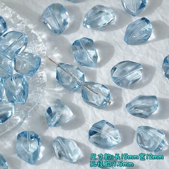 12x16 мм 50pcs имитация на естествени розови и лилави кристални неправилни стъклени мъниста за ръчно изработени мъниста „Направи си сам“ Материал на колието