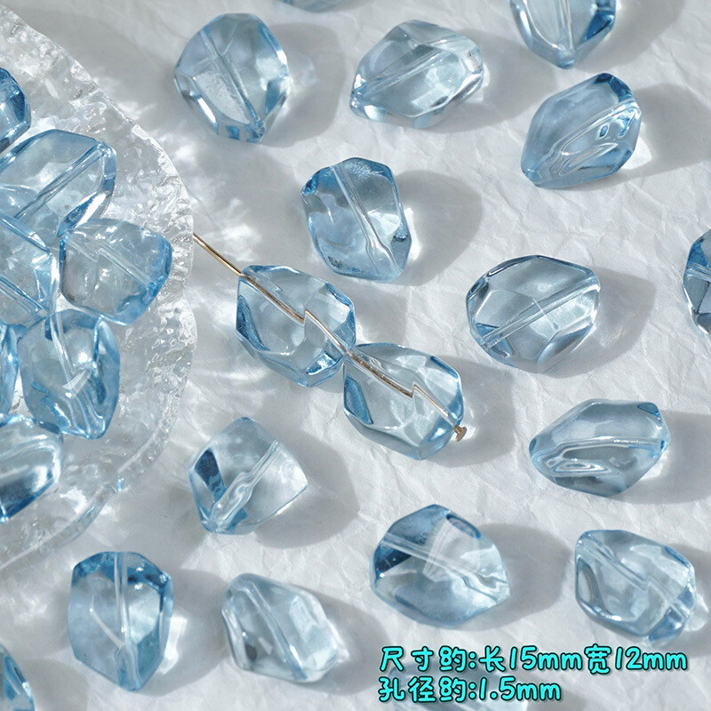 12x16 мм 50pcs имитация на естествени розови и лилави кристални неправилни стъклени мъниста за ръчно изработени мъниста „Направи си сам“ Материал на колието