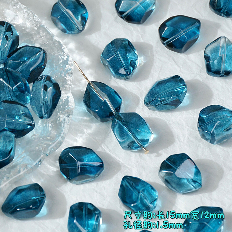 12x16 мм 50pcs имитация на естествени розови и лилави кристални неправилни стъклени мъниста за ръчно изработени мъниста „Направи си сам“ Материал на колието