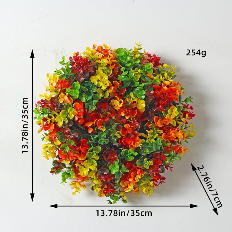 Hengchong prekogranični viseći ukrasi od umjetnih biljaka, ukrasi za dom, umjetno cvijeće, zavjese za vrata, rekviziti za fotografiranje, vijenac od cvijeta eukaliptusa