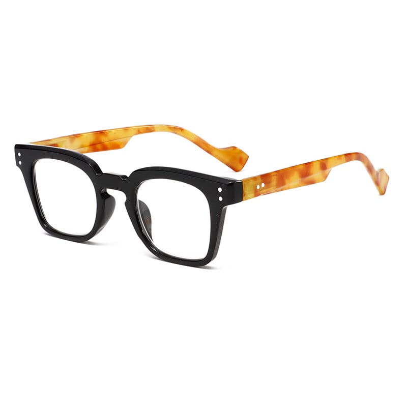 Európai és amerikai, határokon átnyúló, négyzet alakú keretes, kék fény elleni olvasószemüveg rizsszegekkel, divatos, acetát utánzatú olvasószemüveg