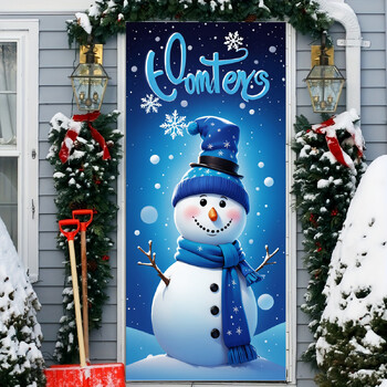 Új, határokon átnyúló karácsonyi ajtófüggönyök, határokon átnyúló ünnepi dekorációk Mikulás-partikra, ajtómatricák, színpadi akasztók