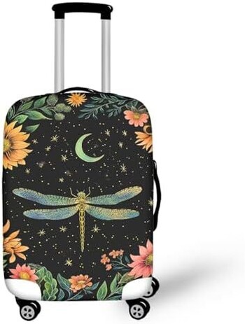 Ziemassvētku tematikas čemodāna pārvalks, putekļus necaurlaidīgs ceļojumu somas pārvalks, elastīgs ratiņu pārvalks, mazgājams