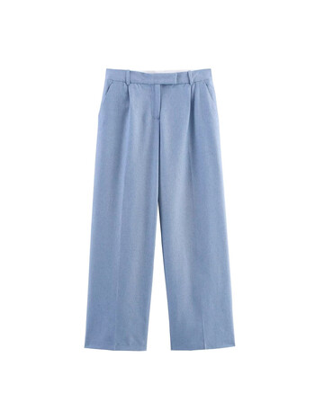 Eiropas un Amerikas ZA pārrobežu Amazon Jaunas Eiropas un Amerikas sieviešu apģērbs ar augstu jostasvietu, slaidinošas, krokotas ikdienas, platas, stilīgas bikses