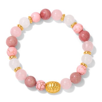 Eiropas un Amerikas pārrobežu, pieprasīta akmens pērlīšu bruņurupuča aproce, retro stilā, simbolizē bagātību un ilgmūžību, elastīga virve, unisex aproce.