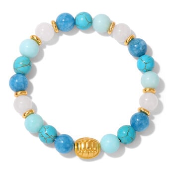 Eiropas un Amerikas pārrobežu, pieprasīta akmens pērlīšu bruņurupuča aproce, retro stilā, simbolizē bagātību un ilgmūžību, elastīga virve, unisex aproce.