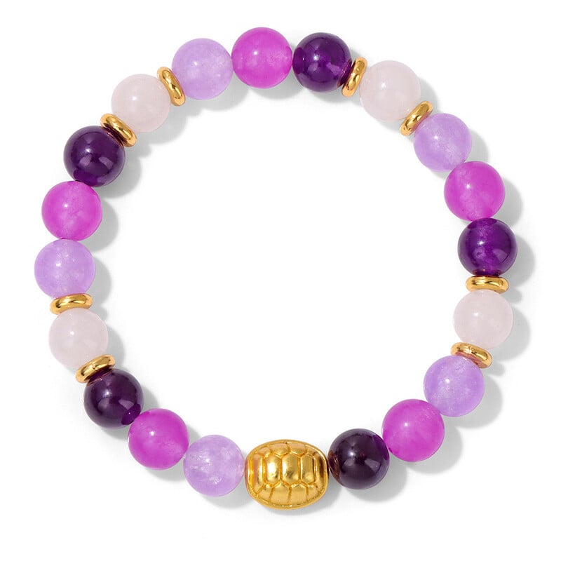 Eiropas un Amerikas pārrobežu, pieprasīta akmens pērlīšu bruņurupuča aproce, retro stilā, simbolizē bagātību un ilgmūžību, elastīga virve, unisex aproce.