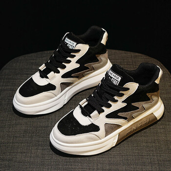 Modernas sieviešu kedas no īstas mīkstas ādas, biezas, jauns rudens stils, bieza zole, sporta-ikdienas, sieviešu apavi ar krāsu blokiem