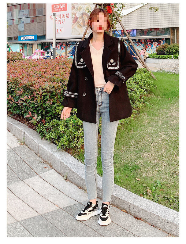 Modernas sieviešu kedas no īstas mīkstas ādas, biezas, jauns rudens stils, bieza zole, sporta-ikdienas, sieviešu apavi ar krāsu blokiem