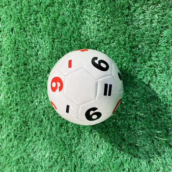 Futbola bumba ar burtciparu kodu 15 cm pārrobežu lietošanai Nr. 2, sabiezināta mašīnšūta futbola bumba, bērnu futbola rotaļlieta treniņiem un sacensībām, nakts tirgus stends
