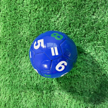 Futbola bumba ar burtciparu kodu 15 cm pārrobežu lietošanai Nr. 2, sabiezināta mašīnšūta futbola bumba, bērnu futbola rotaļlieta treniņiem un sacensībām, nakts tirgus stends