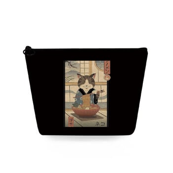 Δημιουργική χρυσή γυναικεία τσάντα καλλυντικών και μακιγιάζ με ελαιογραφία, τσάντα αποθήκευσης μακιγιάζ ευρωπαϊκού και αμερικανικού στιλ με ελαιογραφία