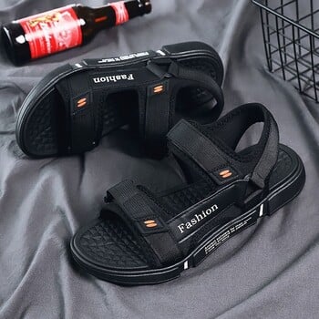 Vīriešu vasaras čības lietošanai iekštelpās un ārā, neslīdošas, izturīgas pret smakām, ar mīkstu zoli, adītas, sandales sportam un ikdienai pludmalē