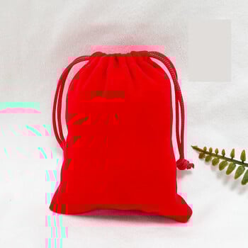 Samta aukliņas maisiņi 6 gab., veiksmes maisiņš, dāvanu iepakojums, rotaslietu maisiņš ar logotipu, mīksts samta uzglabāšanas maisiņš