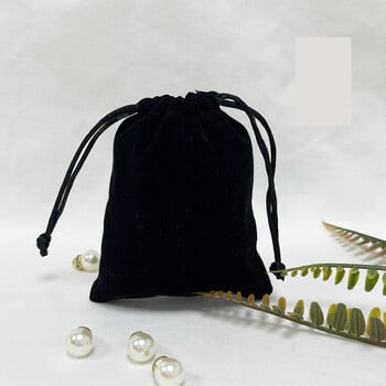 Samta aukliņas maisiņi 6 gab., veiksmes maisiņš, dāvanu iepakojums, rotaslietu maisiņš ar logotipu, mīksts samta uzglabāšanas maisiņš