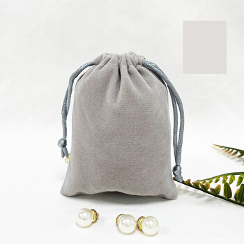 Samta aukliņas maisiņi 6 gab., veiksmes maisiņš, dāvanu iepakojums, rotaslietu maisiņš ar logotipu, mīksts samta uzglabāšanas maisiņš