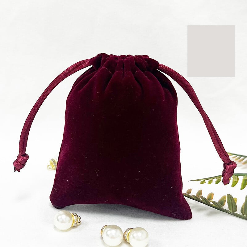 Samta aukliņas maisiņi 6 gab., veiksmes maisiņš, dāvanu iepakojums, rotaslietu maisiņš ar logotipu, mīksts samta uzglabāšanas maisiņš