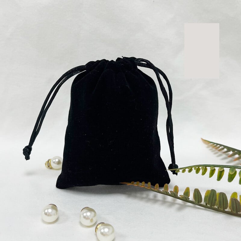 Samta aukliņas maisiņi 6 gab., veiksmes maisiņš, dāvanu iepakojums, rotaslietu maisiņš ar logotipu, mīksts samta uzglabāšanas maisiņš