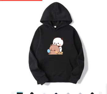 Pălărie drăguță cu imprimeu de ursuleți, hanorac unisex cu imprimeu de cowboy pentru adolescenti, hanorac cu mânecă lungă pentru iarnă și primăvară.