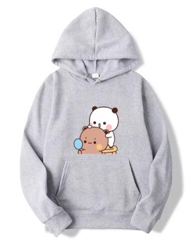 Pălărie drăguță cu imprimeu de ursuleți, hanorac unisex cu imprimeu de cowboy pentru adolescenti, hanorac cu mânecă lungă pentru iarnă și primăvară.