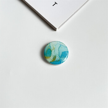 Epoksidinės dervos oro pagalvėlės laikiklis su marmuro raštu, kūrybingas darbalaukio „tinginio“ kilimėlis su skaidriu pagrindu, tinkamas tarpvalstybinei prekybai.