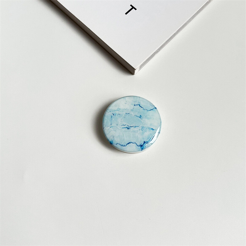 Epoksidinės dervos oro pagalvėlės laikiklis su marmuro raštu, kūrybingas darbalaukio „tinginio“ kilimėlis su skaidriu pagrindu, tinkamas tarpvalstybinei prekybai.