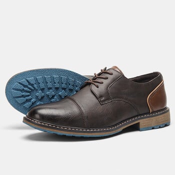 Férfi üzleti formális bőrcipők, nagy méret, retró casual bőrcipők, nyári divatos casual cipők férfiaknak.