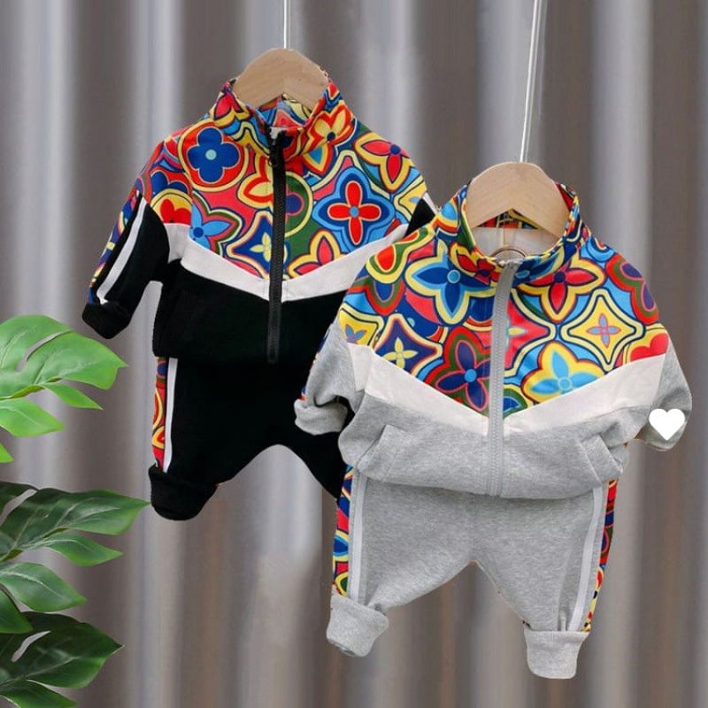 Jauns rudens divdaļīgs sporta komplekts zēniem 2025. gadam, stilīgs pavasara un rudens apģērbs mazuļiem, skaists un moderns