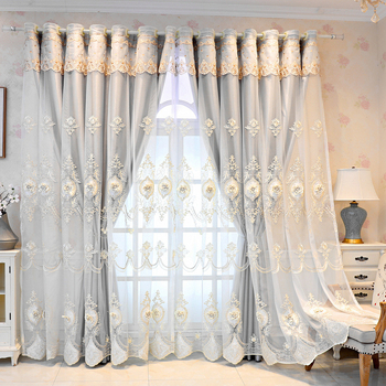 Ārzemju tirdzniecības aģents augstas kvalitātes reljefu izšūtu minimālistisku modernu aizkaru iegādei viesistabai un guļamistabai, vairumtirdzniecības ražotājs