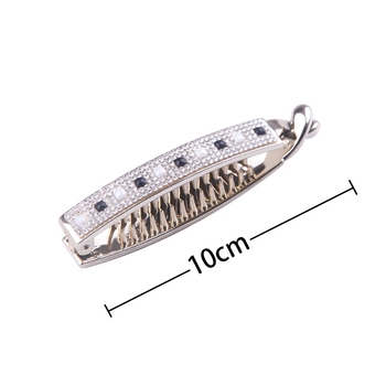 Minimālistisku un elegantu banāna klipšu, savītu klipšu un vertikālu klipšu tiešā pārdošana no rūpnīcas Eiropas un Amerikas stilā, galvanizēti ar kristāla sveķiem un zeltu.