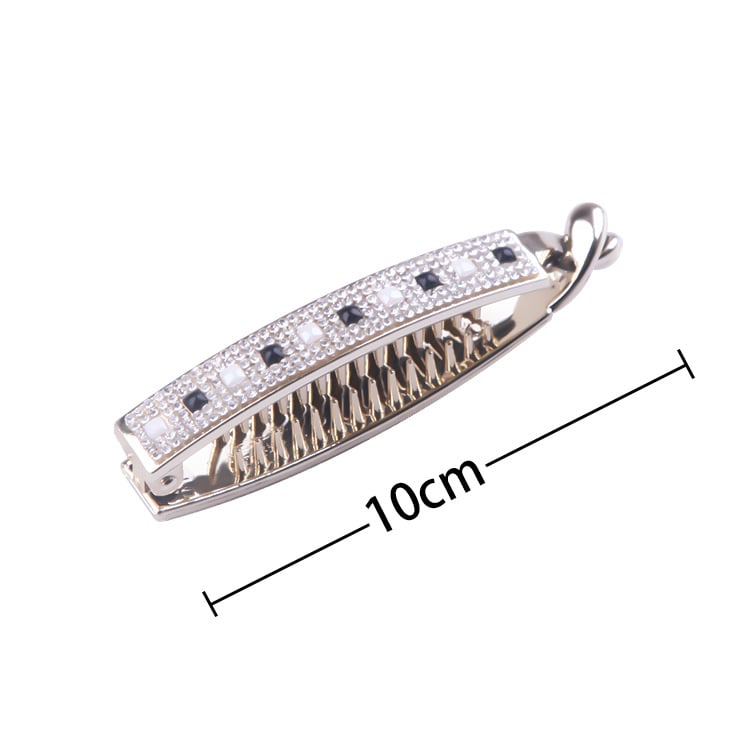 Minimālistisku un elegantu banāna klipšu, savītu klipšu un vertikālu klipšu tiešā pārdošana no rūpnīcas Eiropas un Amerikas stilā, galvanizēti ar kristāla sveķiem un zeltu.