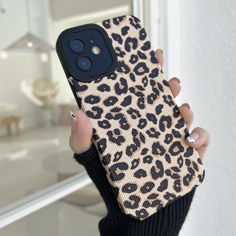 Ροζ λεοπάρ θήκη για Apple iPhone 15 Pro Max, iPhone 12/13/11, πλήρης κάλυψη, 7/8p, μαλακή θήκη, X/XM/14p.