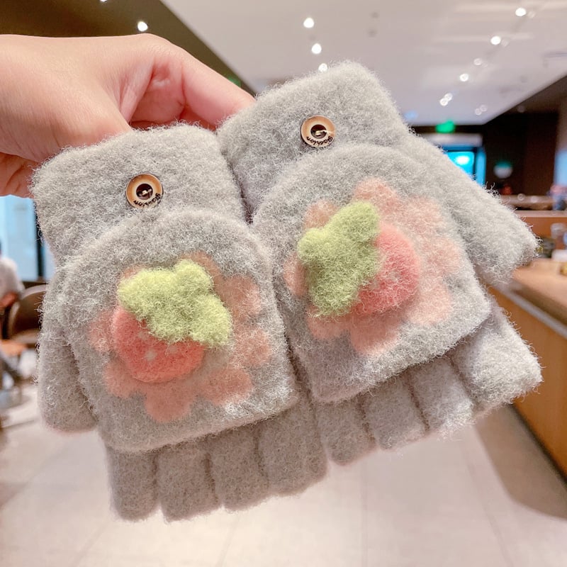 Gyermek meleg kesztyű fedéllel, félujjas, téli hideg elleni védelemmel, vastagított ötujjas kesztyű rajzfilmfigurákkal, diákoknak írásra alkalmas, utcai árusoknak és nagykereskedelemnek is alkalmas.