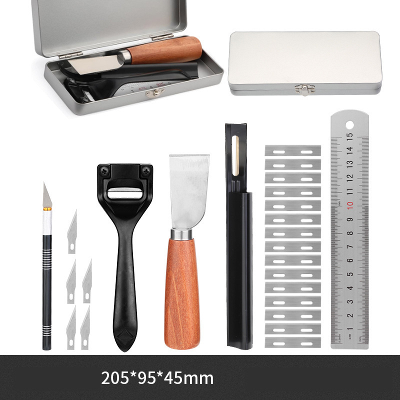 Инструменти за кожа, кръгло шило, перфоратор за кожа, комплект за ръчно шиене на кожа, инструмент за кръгъл перфоратор за кожа